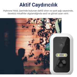 Hybrone Hold Iç Ve Dış Ortam Bataryalı Wi-fi Akıllı Kamera - Görsel 7