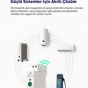 Hybrone Akıllı Wi-Fi 63A Sigorta - Akım Koruma Rölesi - Görsel 4